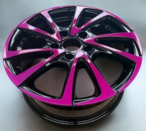 Schwarz / High Pink Candy Lasur